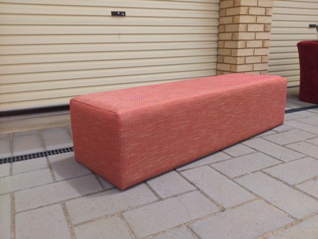 Upholstered ottoman